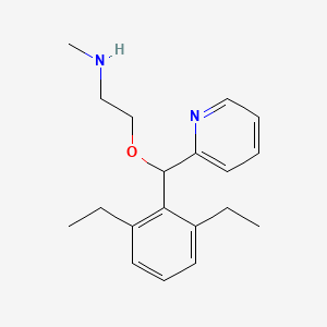 N-{2-[(2,6-diethylphenyl)(2-pyridinyl)methoxy]ethyl}-N-methylamine