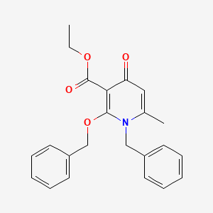 Ethyl 1-benzyl-2-(benzyloxy)-6-methyl-4-oxo-1,4-dihydro-3-pyridinecarboxylate