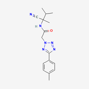 N-(2-Cyano-3-methylbutan-2-yl)-2-(5-(p-tolyl)-2H-tetrazol-2-yl)acetamide