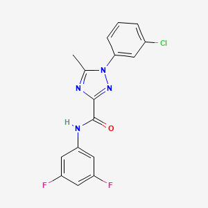 1-(3-chlorophenyl)-N-(3,5-difluorophenyl)-5-methyl-1H-1,2,4-triazole-3-carboxamide