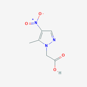 molecular formula C6H7N3O4 B1336582 (5-甲基-4-硝基-1H-吡唑-1-基)乙酸 CAS No. 1001611-09-1