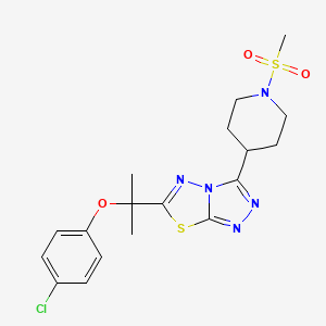 6-[1-(4-Chlorophenoxy)-1-methylethyl]-3-[1-(methylsulfonyl)-4-piperidinyl][1,2,4]triazolo[3,4-b][1,3,4]thiadiazole