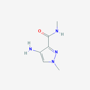 molecular formula C6H10N4O B1336587 4-氨基-N,1-二甲基-1H-吡唑-3-甲酰胺 CAS No. 1001500-41-9