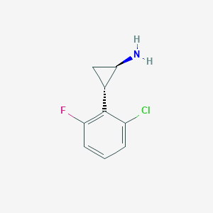 (1R,2S)-2-(2-Chloro-6-fluorophenyl)cyclopropan-1-amine