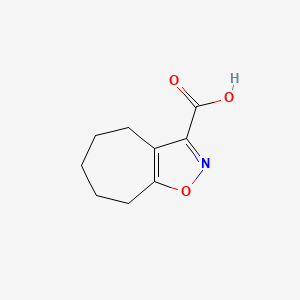 molecular formula C9H11NO3 B1336589 5,6,7,8-tetrahydro-4H-cyclohepta[d]isoxazole-3-carboxylic acid CAS No. 33230-32-9