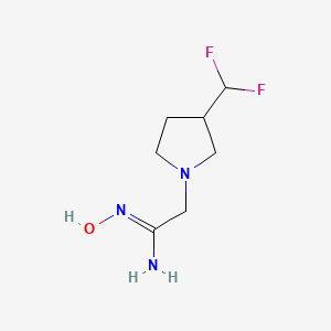 2-(3-(Difluoromethyl)pyrrolidin-1-yl)-N'-hydroxyacetimidamide