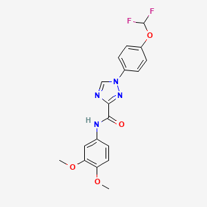 1-[4-(difluoromethoxy)phenyl]-N-(3,4-dimethoxyphenyl)-1H-1,2,4-triazole-3-carboxamide