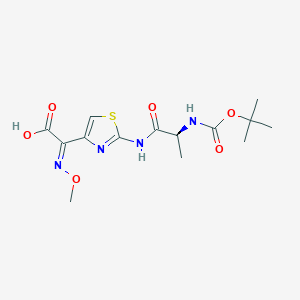 molecular formula C14H20N4O6S B1336595 Boc-L-丙氨酰草酰胺酸 CAS No. 88970-81-4