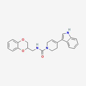 N-(2,3-dihydro-1,4-benzodioxin-2-ylmethyl)-4-(1H-indol-3-yl)-3,6-dihydro-1(2H)-pyridinecarboxamide