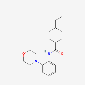 N-[2-(4-morpholinyl)phenyl]-4-propylcyclohexanecarboxamide