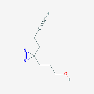 3-(3-(But-3-yn-1-yl)-3H-diazirin-3-yl)propan-1-ol