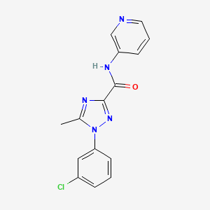 1-(3-chlorophenyl)-5-methyl-N-(3-pyridinyl)-1H-1,2,4-triazole-3-carboxamide