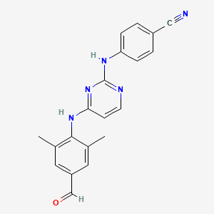 4-((4-((4-Formyl-2,6-dimethylphenyl)amino)pyrimidin-2-yl)amino)benzonitrile