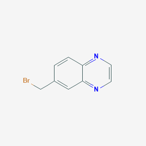 molecular formula C9H7BrN2 B1336612 6-(Bromomethyl)quinoxaline CAS No. 53967-21-8