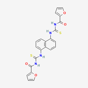 N-(2-furoyl)-N'-(5-{[(2-furoylamino)carbothioyl]amino}-1-naphthyl)thiourea