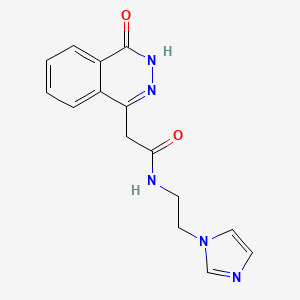 2-(4-hydroxyphthalazin-1-yl)-N-[2-(1H-imidazol-1-yl)ethyl]acetamide