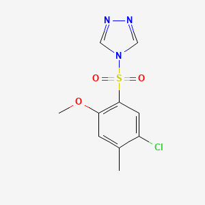 4-[(5-chloro-2-methoxy-4-methylphenyl)sulfonyl]-4H-1,2,4-triazole