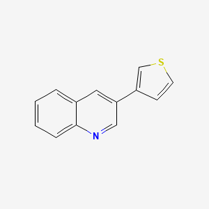 molecular formula C13H9NS B1336626 3-(3-噻吩基)喹啉 CAS No. 56421-85-3