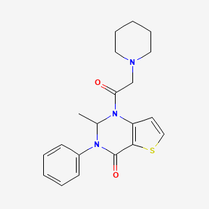 2-methyl-3-phenyl-1-(1-piperidinylacetyl)-2,3-dihydrothieno[3,2-d]pyrimidin-4(1H)-one