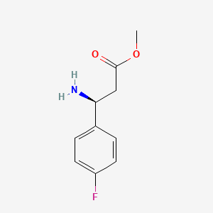 Benzenepropanoic acid, beta-amino-4-fluoro-, methyl ester, (betaS)-