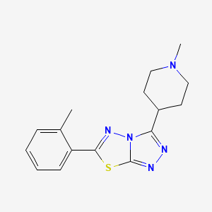 6-(2-Methylphenyl)-3-(1-methyl-4-piperidinyl)[1,2,4]triazolo[3,4-b][1,3,4]thiadiazole