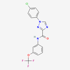 1-(4-chlorophenyl)-N-[3-(trifluoromethoxy)phenyl]-1H-1,2,4-triazole-3-carboxamide