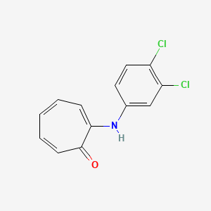 molecular formula C13H9Cl2NO B13366310 2-(3,4-Dichloroanilino)-2,4,6-cycloheptatrien-1-one 