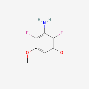 molecular formula C8H9F2NO2 B1336635 2,6-二氟-3,5-二甲氧基苯胺 CAS No. 651734-54-2