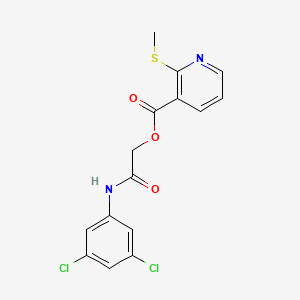 2-((3,5-Dichlorophenyl)amino)-2-oxoethyl 2-(methylthio)nicotinate