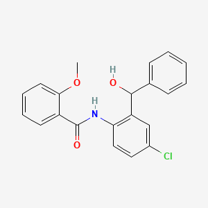 N-{4-chloro-2-[hydroxy(phenyl)methyl]phenyl}-2-methoxybenzamide