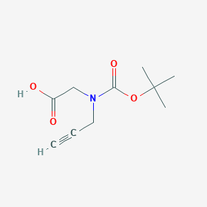 B1336638 [(tert-Butoxycarbonyl)(2-propynyl)amino]acetic acid CAS No. 158979-29-4