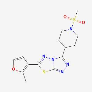 6-(2-Methyl-3-furyl)-3-[1-(methylsulfonyl)-4-piperidinyl][1,2,4]triazolo[3,4-b][1,3,4]thiadiazole