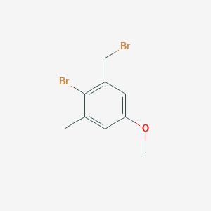 molecular formula C9H10Br2O B1336643 2-溴-1-(溴甲基)-5-甲氧基-3-甲基苯 CAS No. 164513-49-9