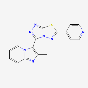 2-Methyl-3-[6-(pyridin-4-yl)[1,2,4]triazolo[3,4-b][1,3,4]thiadiazol-3-yl]imidazo[1,2-a]pyridine