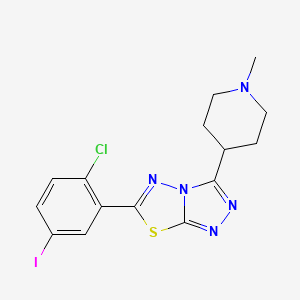 6-(2-Chloro-5-iodophenyl)-3-(1-methyl-4-piperidinyl)[1,2,4]triazolo[3,4-b][1,3,4]thiadiazole