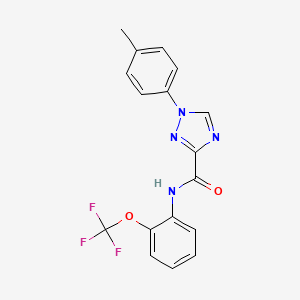 1-(4-methylphenyl)-N-[2-(trifluoromethoxy)phenyl]-1H-1,2,4-triazole-3-carboxamide