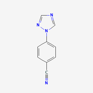 molecular formula C9H6N4 B1336651 4-(1H-1,2,4-三唑-1-基)苯甲腈 CAS No. 25699-89-2