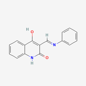 (3E)-3-(anilinomethylidene)-1H-quinoline-2,4-dione