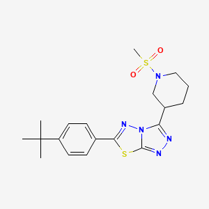 6-(4-Tert-butylphenyl)-3-[1-(methylsulfonyl)-3-piperidinyl][1,2,4]triazolo[3,4-b][1,3,4]thiadiazole