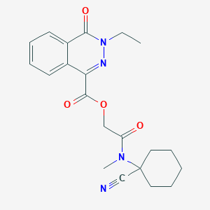 [(1-Cyanocyclohexyl)(methyl)carbamoyl]methyl 3-ethyl-4-oxo-3,4-dihydrophthalazine-1-carboxylate