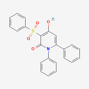 4-hydroxy-1,6-diphenyl-3-(phenylsulfonyl)-2(1H)-pyridinone