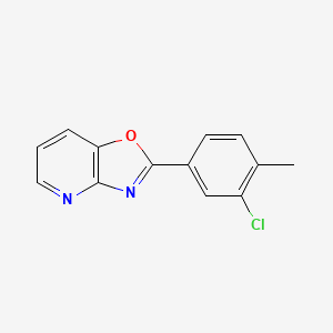 molecular formula C13H9ClN2O B13366562 2-(3-Chloro-4-methylphenyl)[1,3]oxazolo[4,5-b]pyridine 