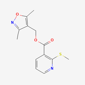 (3,5-Dimethylisoxazol-4-yl)methyl 2-(methylthio)nicotinate