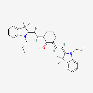 2,6-Bis(2-(3,3-dimethyl-1-propylindolin-2-ylidene)ethylidene)cyclohexan-1-one