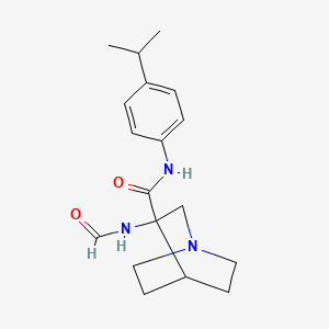 3-(formylamino)-N-(4-isopropylphenyl)quinuclidine-3-carboxamide