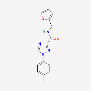 N-(2-furylmethyl)-1-(4-methylphenyl)-1H-1,2,4-triazole-3-carboxamide