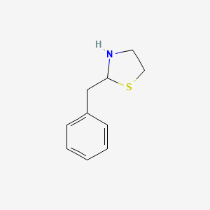 molecular formula C10H13NS B13366681 2-Benzylthiazolidine 