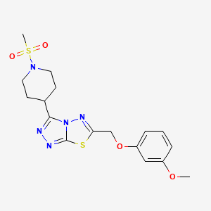 6-[(3-Methoxyphenoxy)methyl]-3-[1-(methylsulfonyl)-4-piperidinyl][1,2,4]triazolo[3,4-b][1,3,4]thiadiazole