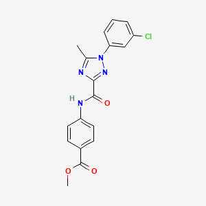 methyl 4-({[1-(3-chlorophenyl)-5-methyl-1H-1,2,4-triazol-3-yl]carbonyl}amino)benzoate