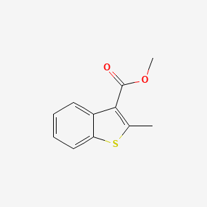 molecular formula C11H10O2S B13366687 Methyl 2-methylbenzothiophene-3-carboxylate 